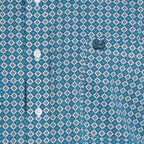 Cinch Blue Aztec Inspired Pattern Button Down