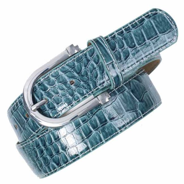 Ovation Belmont Belt in Teal