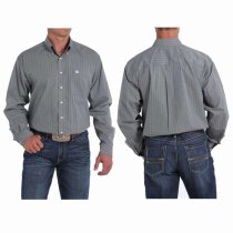 Cinch Gray Patterned Button Down S