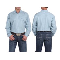 Cinch Teal Checkered Button Down