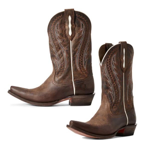 Ariat Women’s Tailgate Weathered Rust Western Boots 11