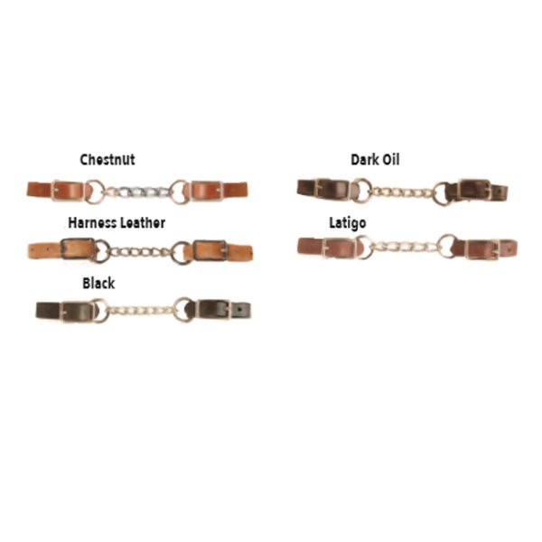 Tory Leather Single Chain Curb Strap