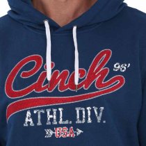 Cinch Men's Navy with Red Logo Hoodie