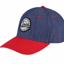Cinch Denim and Red Color Blocked Snap Back Cap