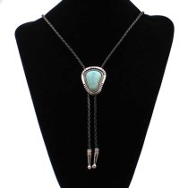 M&F Western Large Turquiose Stone Bolo Tie