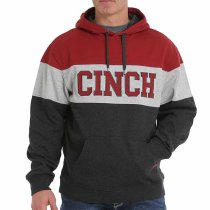 Cinch Color Blocked Cotton-Poly Fleece Hoodie M