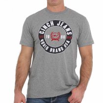 Cinch Heather Grey Men's T Shirt XL