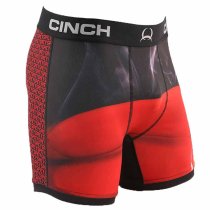 Cinch Men's Boxers Spicy Chili