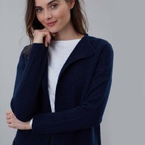 Joules Camilla Longline Ribbed Cardigan