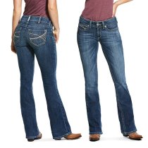 Ariat REAL Carlie Mid Rise Stretch Boot Cut Jeans 29XL