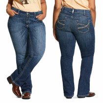 Ariat REAL Carlie Mid Rise Stretch Boot Cut Jeans 29XL