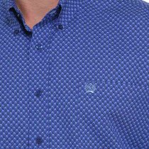 Cinch Royal Print Shirt for Men L