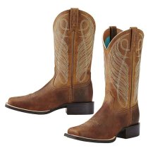 Ariat Round Up Wide Square Toe Western Boots