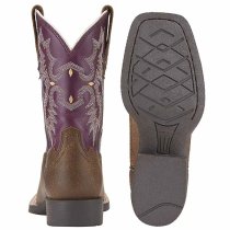 Ariat Tombstone Purple Kids Western Boot