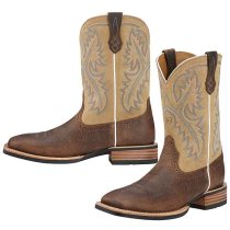 Ariat Men's Quickdraw Western Boot Beige Brown