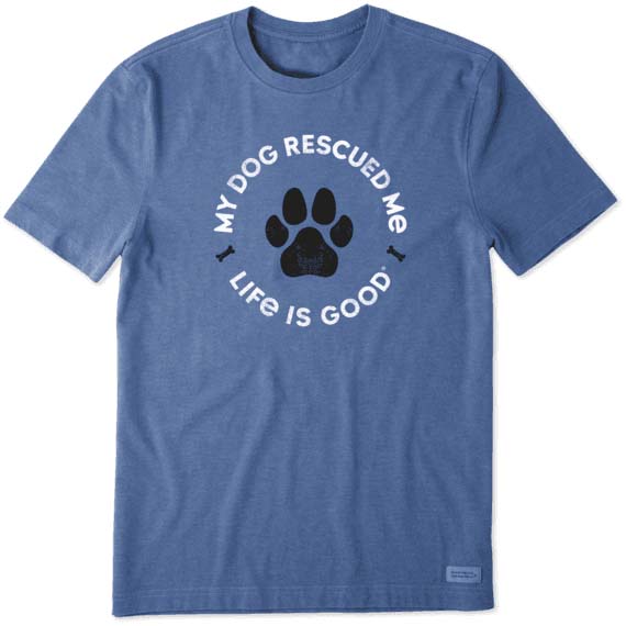 Life is Good Mens Rescue Bone Crusher Tee M