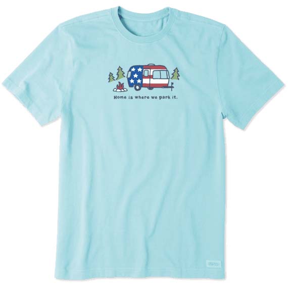 Life is Good Men's Americana Camper Crusher Tee M