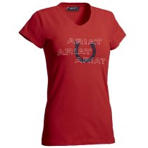 Ariat Puff Print Logo T-Shirt for Women M