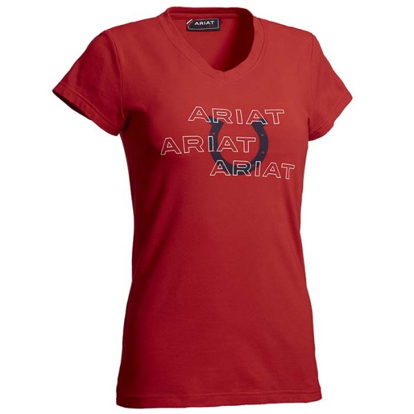 Ariat Puff Print Logo T-Shirt for Women M