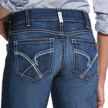 Ariat REAL Mid Rise Blue Diamond Boot Cut Jeans PLUS Size
