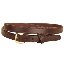 Tory Leather 3/4" Belt with Crossed Keepers