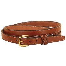 Tory Leather 3/4" Belt with Crossed Keepers