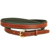 Tory Leather 1″ Belt with Rolled Back