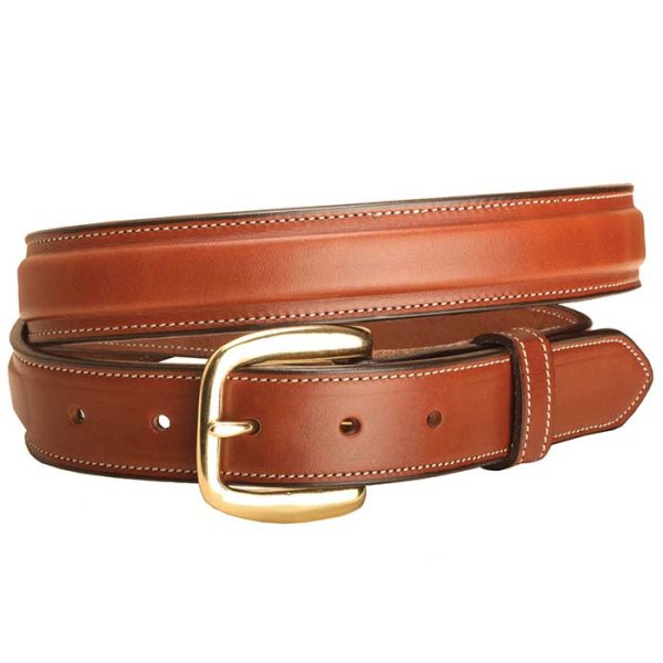 Tory Raised Center 1.25" Leather Belt