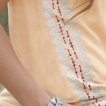 Cruel Women's Peach Sleeveless Blouse M