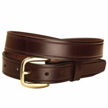 Tory Leather 1 1/4 Inch Creased Belt