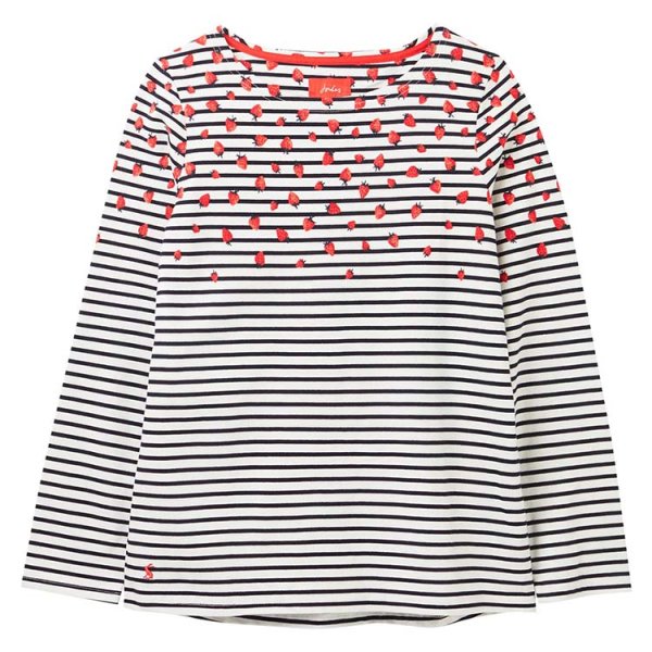 Joules Harbour Print Long Sleeve Jersey Top