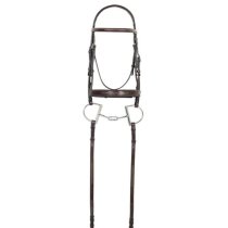 Ovation Fancy Raised Comfort Crown Bridle with Reins