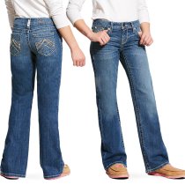 Ariat Girls REAL Boot Cut Jeans Whipstitch