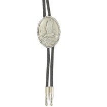 Western Pewter Bolo Tie with Eagle