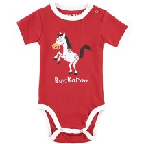 Lazy One Buckaroo Horse Infant Creeper Onesie