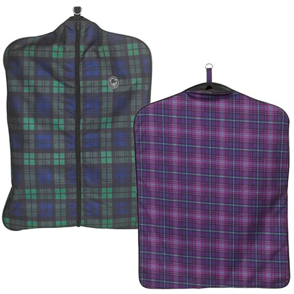 Centaur Classic Plaid Garment Bag - Orchid