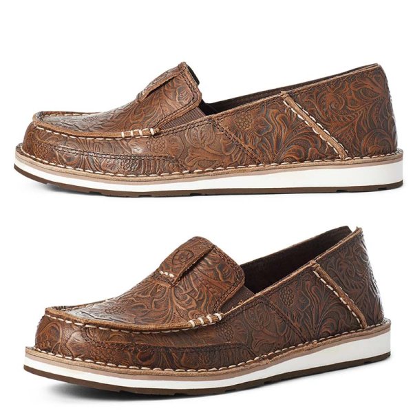 Ariat Womens Cruiser in Brown Floral Emboss