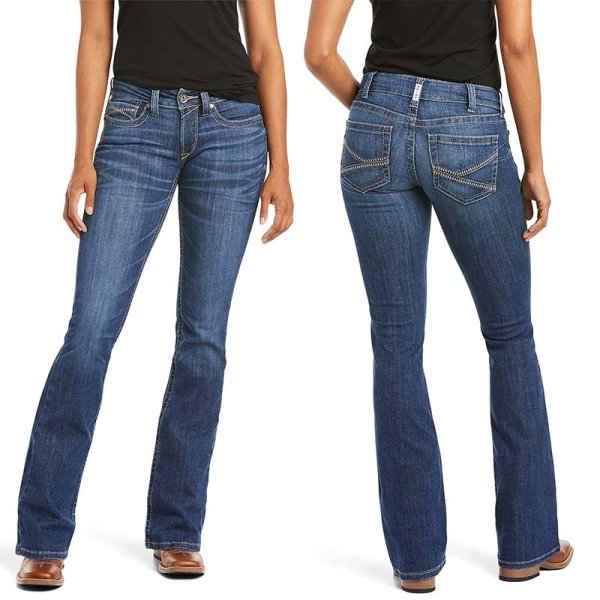 Ariat REAL Boot Cut Mid Rise Jeans Liliana