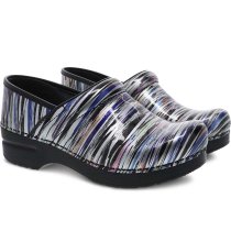 Dansko Professional Clog - Striped Patent 37