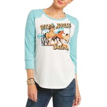 Ariat Wild Horse Saloon Womens 3/4 Lenght Sleeve Shirt