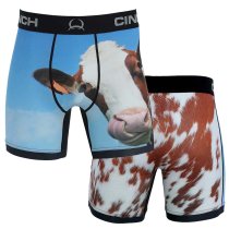 Cinch 6 Inch Cow Boxer Briefs