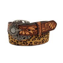 Angel Ranch Sunflower Leopard Belt