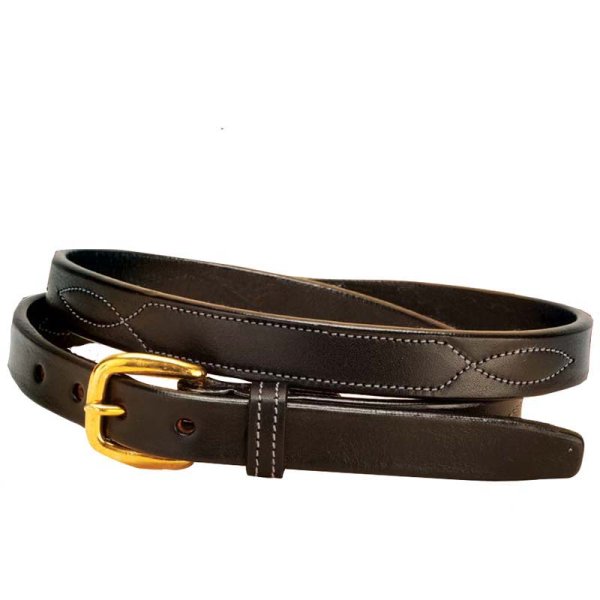 Tory Leather 3/4" Belt with Nameplate Blank