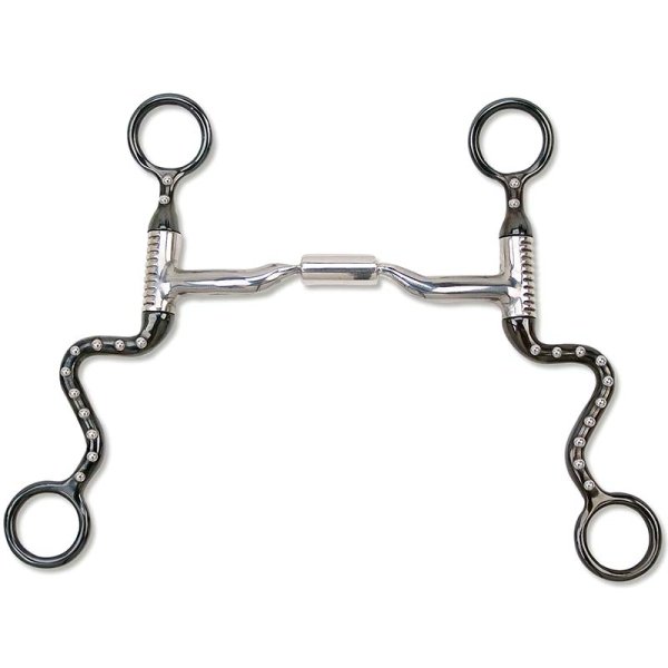 Myler Black Steel Seven Shank Low Port Comfort Snaffle