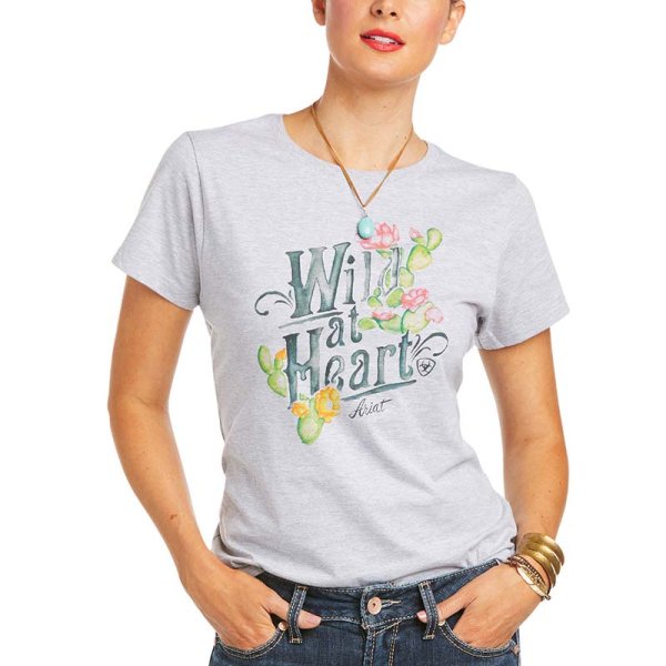Ariat Wild At Heart Tee with Flowering Cactus