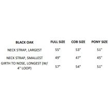 Black Oak Standing Martingale Square Raised Fancy