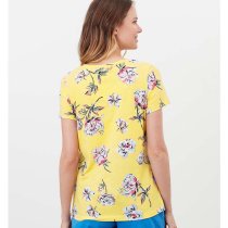 Joules Carley Lemon Floral Womens T-Shirt 14