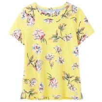 Joules Carley Lemon Floral Womens T-Shirt 14
