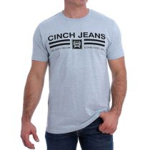 Cinch Heathered Lite Blue Mens T-Shirt