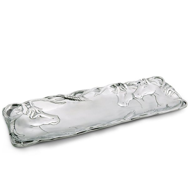 Horse with Wheat Oblong Tray